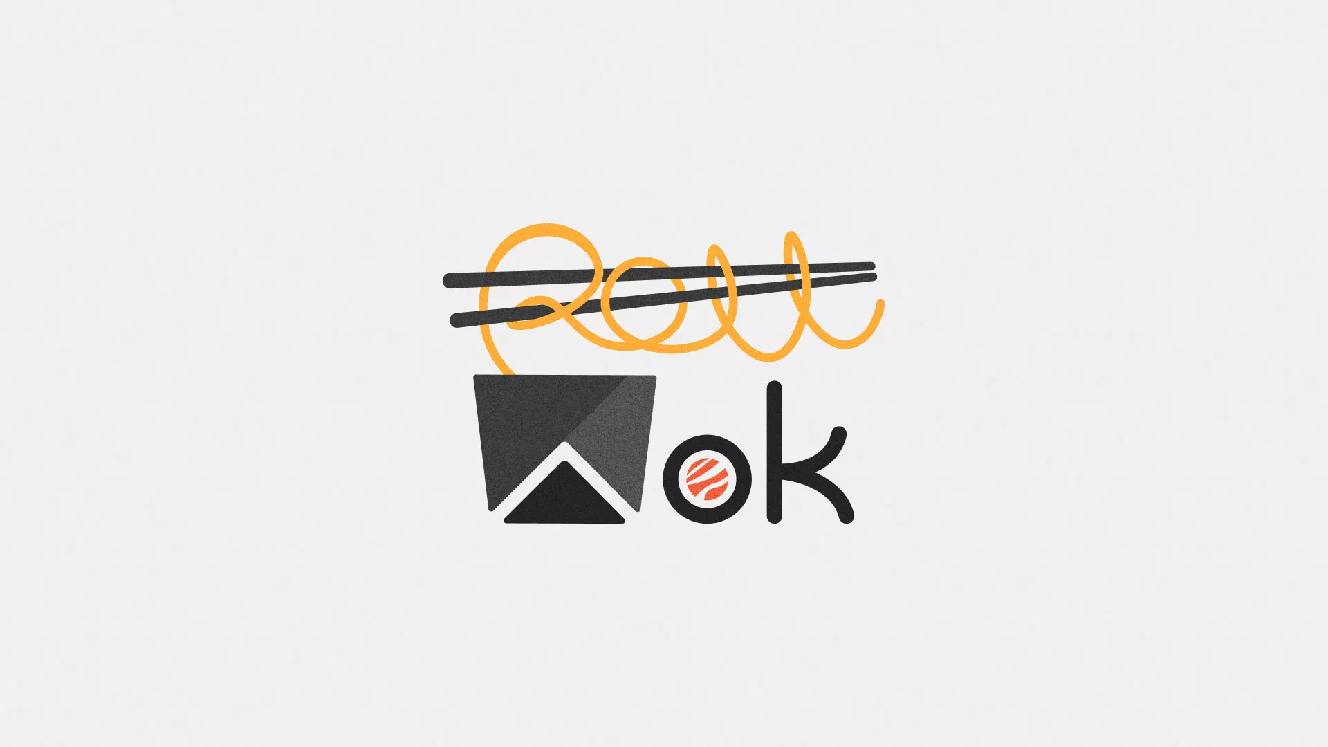 Разработка логотипа суши-бара «Roll Wok Club» в Яранске